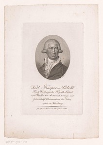 Portret van Karl Kaspar von Siebold