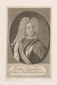 Portret van Karl Leopold von Mecklenburg-Schwerin