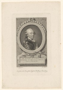 Portret van Karl Wilhelm Ferdinand von Braunschweig-Wolfenbüttel