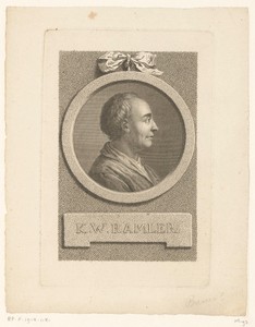 Portret van Karl Wilhelm Ramler