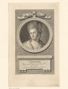 Portret van Kasimire von Anhalt-Dessau, gravin van Lippe-Detmold