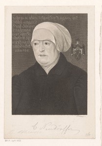 Portret van Katharina Neudörffer