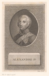 Portret van keizer Alexander I van Rusland