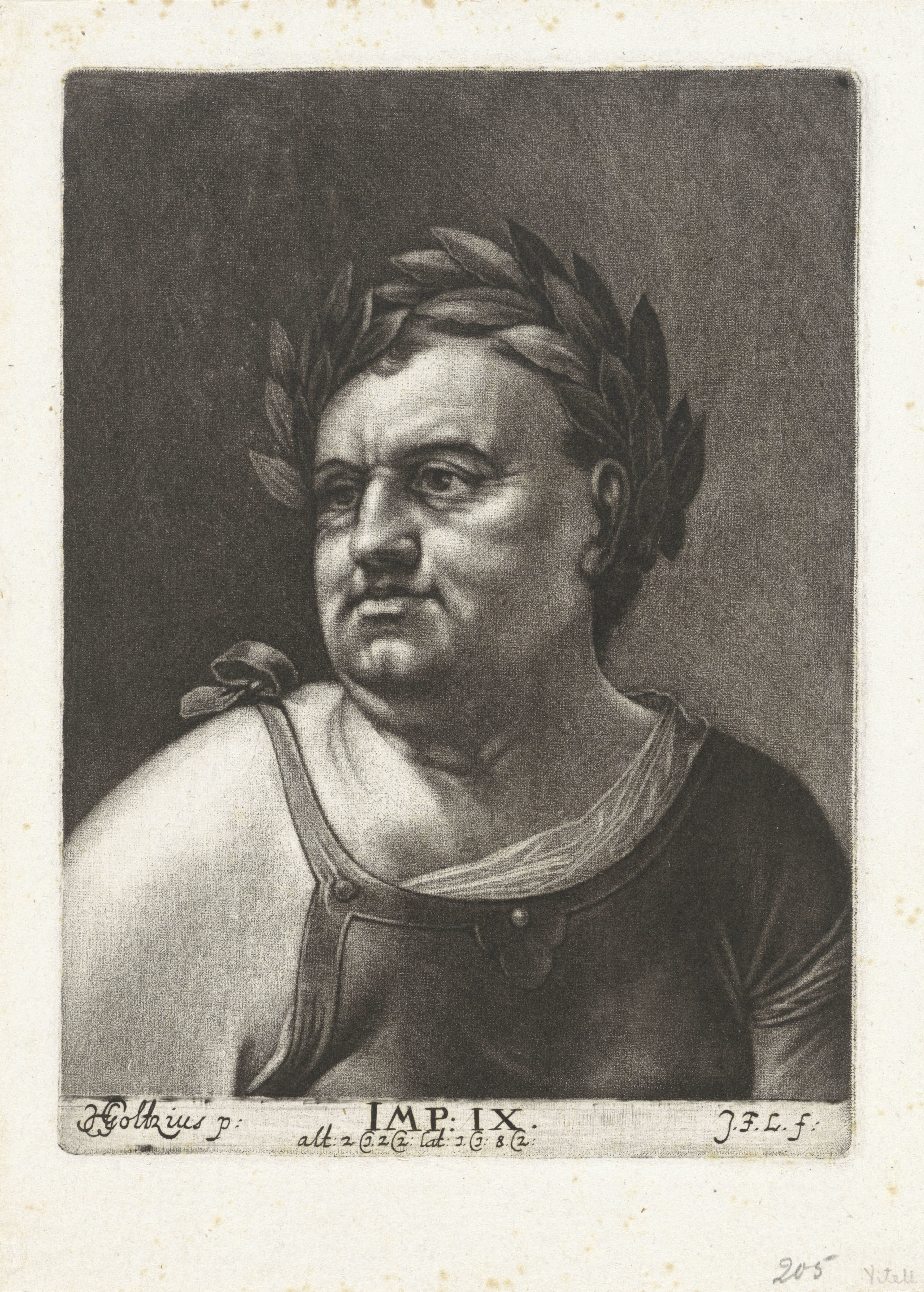Portret van keizer Vitellius by Johann Friedrich Leonard