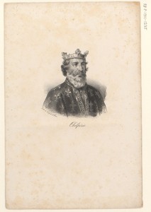 Portret van koning Chilperik I
