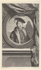 Portret van koning Edward VI van Engeland