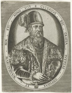 Portret van koning Gustaaf I van Zweden