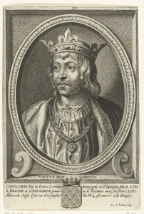Portret van koning Karloman II van West-Francië