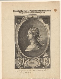 Portret van koning Koenraad IV