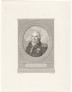 Portret van koning Lodewijk XVIII