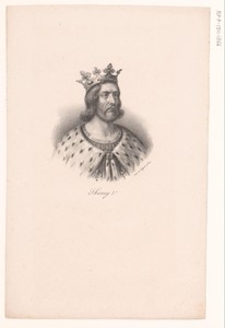 Portret van koning Theuderik I