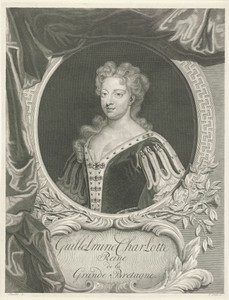 Portret van koningin Caroline van Engeland