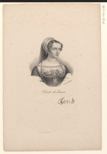 Portret van koningin Claude van Frankrijk