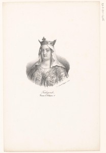 Portret van koningin Fredegonde