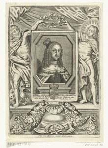 Portret van koningin-gemalin Sophia Amalia van Noorwegen en Denemarken