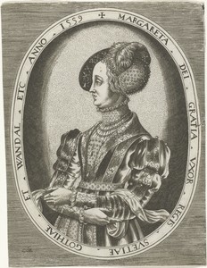 Portret van koningin Margaretha Leijonhufvud van Zweden