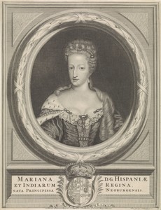 Portret van koningin Maria Anna van Spanje