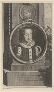 Portret van koningin Maria I van Engeland