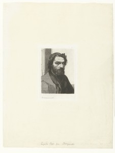 Portret van kunstenaar Alphonse Legros
