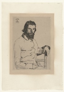 Portret van kunstenaar Charles Méryon