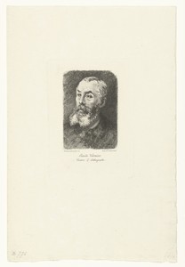 Portret van kunstenaar en lithograaf Emile Vernier