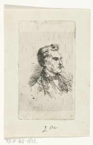Portret van kunstenaar Frederik Hendrik Weissenbruch