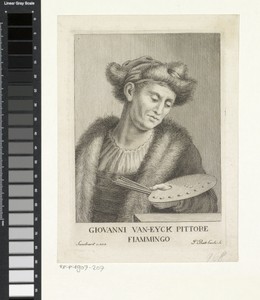 Portret van kunstenaar Jan van Eyck