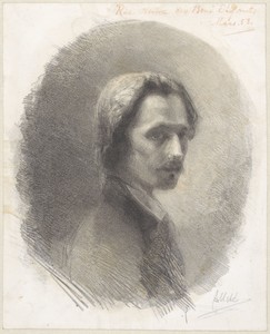 Portret van kunstenaar Louis van Erven Dorens