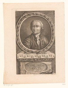 Portret van kunstenaar Michael Heinrich Rentz
