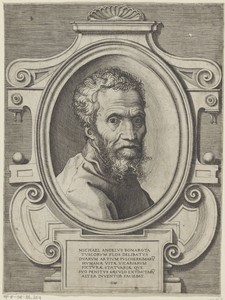 Portret van kunstenaar Michelangelo