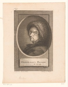 Portret van kunstenaar Wenzel Lorenz Reiner
