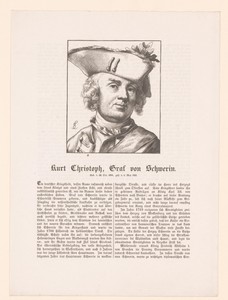 Portret van Kurt Christoph van Schwerin
