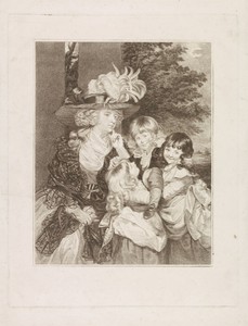Portret van Lady Smith en haar drie kinderen