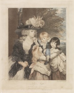 Portret van Lady Smith en haar drie kinderen