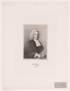 Portret van landmeter en hoogleraar in de wiskunde W. Loré