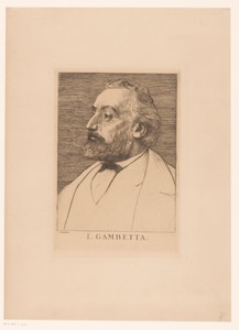 Portret van Léon Gambetta