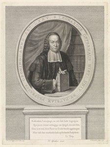 Portret van Leonard Offerhaus op 75-jarige leeftijd