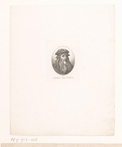 Portret van Leonardo da Vinci