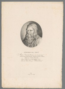 Portret van Leonardo da Vinci