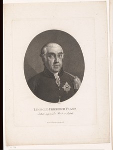 Portret van Leopold III Friedrich Franz von Anhalt-Dessau