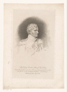 Portret van Leopold Joris Christiaan van Saksen-Coburg