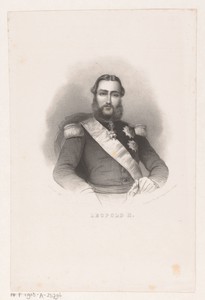 Portret van Leopold Lodewijk Filips Maria Victor, koning van België