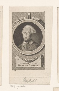 Portret van Leopold Ludwig Graf von Anhalt