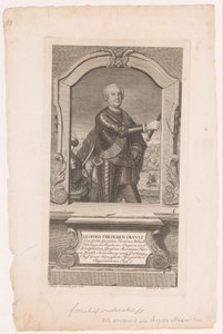 Portret van Leopold Maximilian von Anhalt-Dessau