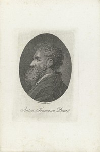 Portret van letterkundige Anton Francesco Doni