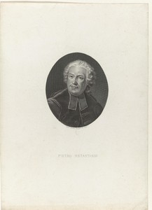 Portret van librettist Pietro Metastasio