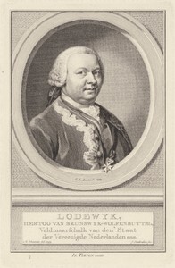 Portret van Lodewijk Ernst, hertog van Brunswijk-Wolfenbüttel