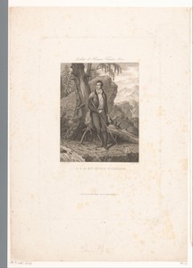 Portret van Lodewijk Filips I, koning van Frankrijk, in een landschap