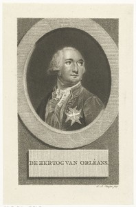 Portret van Lodewijk Filips II hertog van Orléans
