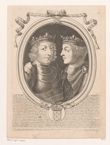 Portret van Lodewijk III en Karloman II